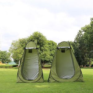 1-2persons Portable Intimité Douche Toilettes Camping Pop Up Tente Camouflage UV Fonction Dressing Extérieur Tente Pographie Tent276d