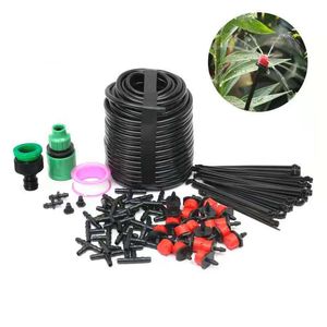 1/4 tuyau système d'irrigation goutte à goutte 360 degrés réglable 8 trous Kit d'arrosage jardin arrosage insertion sol Micro débit goutteur