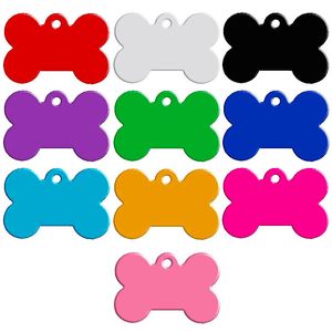 1.5 pouces Dog Tag Metal Blank Military Pet ID Card Tags Alliage d'aluminium Army Dogs No Chain Mixed colors WH0004epacket