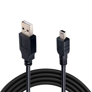 1.5M USB 2.0 Tipo A Macho a 5P Mini cable de cargador de datos USB para HDD Mp3 Mp4 Cámara GPS 5 pines T-Port V3 Cable Cable Plomo Alta calidad ENVÍO RÁPIDO