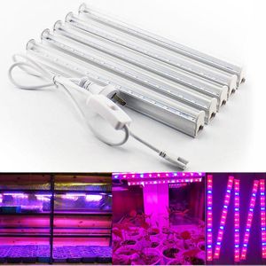 Tubo de luz Led para cultivo de plantas T5, 1/5 Uds., cultivo de vegetales rojo y azul para plantas de flores, caja de cultivo de invernadero hidrointerior, tienda de campaña, luces PlanterR1