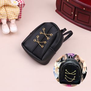 Bolsa de cadena de mochila en miniatura de 1: 6 muñecas para decoración de muñecas de 30 cm Toy Bag Luxury Doll House Accesorios Feating Play Toys