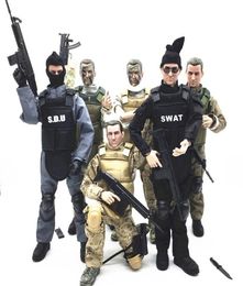 1/6 Forces Modèles Modèles Military Army Combat T Police Soldat ACU Action figurines Toys Or Gift 2012021526658