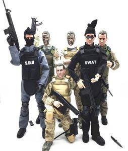 1/6 Forces Modèles Modèles Military Army Combat T Police Soldat ACU Action figurines Toys Or Gift 2012021526658