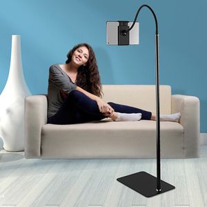 Soporte de suelo para trípode de 1,76 m, soporte plegable para teléfono móvil de 4-12,9 pulgadas, tableta, sofá cama, IPAD Air Pro Mount