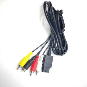 Câble Composite AV s-vidéo 1.8M 6 pieds, 3 fils RCA pour Super Nintendo SNES GameCube NGC N64