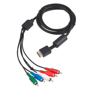 1.8m 6FT HDTV AV Optimum Câble Composant Audio Vidéo Cordon Fil Pour Sony PlayStation 2 3 PS2 PS3 Adaptateur De Jeu Mince