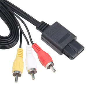 Cable de TV de audio y vídeo AV de 1,8 M para Nintendo 64 N64 GameCube NGC SNES SFC