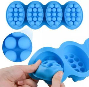 1 trou de savon de savon en silicone ovale pour les outils de fabrication de barres de massothérapie