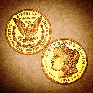 1 oz Morgan Dollar Gold Coin US Liberty American Eagle Gold Bar Bullion Business Gift Art Collection