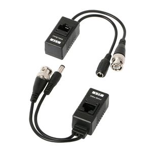 1 paire BNC à RJ45 Power Video Power + AUDIO BALUN Émetteur-récepteur pour la caméra CCTV