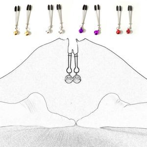 1 par de juguetes de Bondage para adultos para mujeres, juegos de parejas, abrazaderas para pezones Ultra BDSM, clítoris y vagina, estimulación de coqueteo, Sex Shop