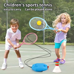 1 par de niños raqueta de bádminton de tenis niños palying principiante accesorios de juego para niños para jardín de infantes primario 240223