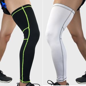 1 paire allongez le cyclisme des pattes de basket-ball de basket-ball à manches de genou de genou élastique football tibia leggings de protection de la sécurité sportive