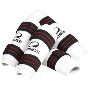 1 par de espinilleras para Kick Boxing MMA Karate Taekwondo Sanda equipo de protección de lucha Muay Thai Protector Shin Arm Leg Guards 240124