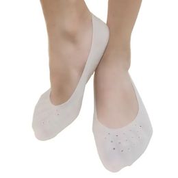 1 paire outil de soins aux pieds en silicone hydratant des talons de gel chaussettes de soins de la peau craquelés Protecteur pédicure moniteurs