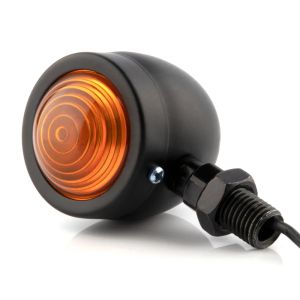 1 paire Universal Motorcycle Amber Black Mini Bullet LED Signal Signals Brake Light Fil Turn Signals Indicateurs chauds