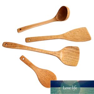 1 pieza de madera larga para cocinar arroz espátula cuchara utensilio de cocina antiadherente mano wok pala utensilios de cocina precio de fábrica diseño experto calidad último estilo