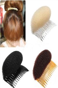 1 pièces Styler de cheveux Volume Bouffant ruche Shaper rouleau bosse mousse sur peigne transparent accessoires de noël 5185127