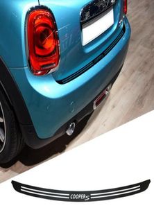 1 pieza 5D Fibra de carbono Cargueo trasero Bumper de carga Borde de carga Protector de protección Pegatina de calcomanía para Mini Cooper Clubman R55 F55 F562227001