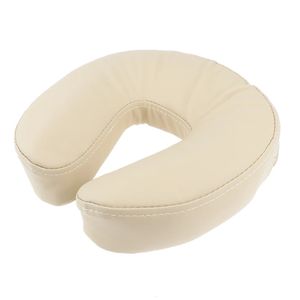 1 pièce éponge confortable en forme de U oreiller visage vers le bas soutien du cou berceau coussin pour Table de Massage lit de Salon 26x25 7 cm 240118