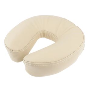 1 pieza cómoda esponja en forma de U almohada boca abajo soporte para el cuello cojín de cuna para mesa de masaje cama de salón 26 x 25 x 7 cm 240119