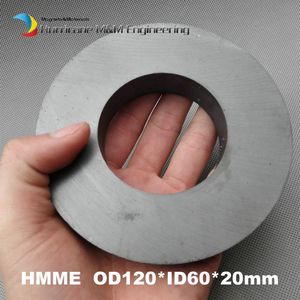 1 pieza de anillo magnético de ferrita OD 120x60x20 mm alrededor de 4 7 imanes de cerámica C8 de grado grande para DIY altavoz caja de sonido tablero Su344A