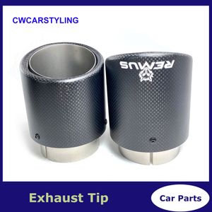 Embout de silencieux de sablage, 1 pièce, pour Mazda CX-5 CX-4 CX-3 Axela Mazda Atenza, tuyau d'échappement décoratif modifié, en Fiber de carbone