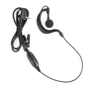 Auricular de 1 Pin PTT para Motorola Walkie Talkie MTP850 MTH800 MTH650 Radioaficionado portátil micrófono con Clip en forma de G