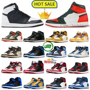 1 Reverse Panda Chaussure 1S Solefly Chaussures de basket-ball Haute Hommes Noir Blanc Art Basel Jaune Ocre Celadon Royal Réimaginé Satin Bred Cadeau Donner Laney Baskets Baskets