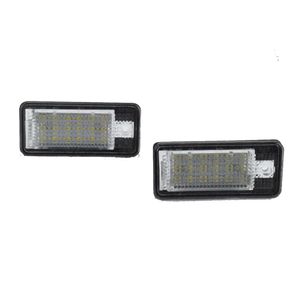 2 uds. De luz LED para matrícula de coche, lámpara de luz blanca para Audi A3 S3 8P A4 B6 B7 A5 A6 4F Q7 A8 S8 C6 Cabriolet