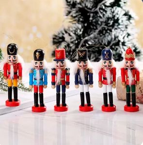 1 Juego del último modelo de decoraciones navideñas, marionetas de soldado de madera Cascanueces, soldado de hojalata de 12CM C1124