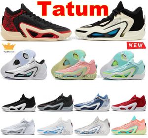 1 Tatum 1s Zoo Denim Chaussures de basket-ball Cool Gris Wave Runner Pink Lemonade Barbershop Mommas Boy