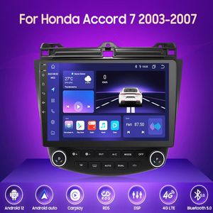 10 1 inch Android Auto dvd GPS Navigatie Radio Stereo Speler Voor 2003 2004 2005 2006 2007 Honda Accord 7 Head unit204p