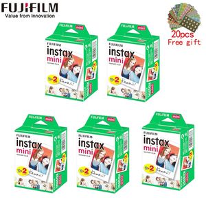 10-100 feuilles Fuji Fujifilm 3 bords blancs Instax Mini Films pour Instax Mini instantané 12119874025link caméra Po papier 240221