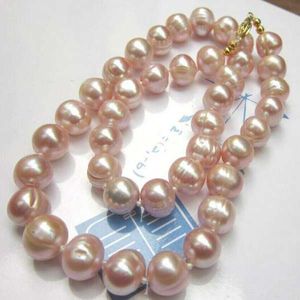 10-11 mm Collier baroque perlé rose du sud