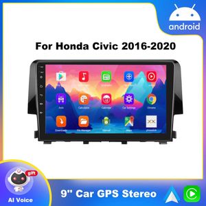 10.1 inch voiture GPS Video Navigation for Honda Civic 2016-2018 Drive de droite Android DVD Player Support stéréo Bluetooth WiFi