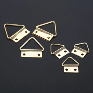 Triangle 10 / 20pcs D anneau Cadre photo Crochets suspendus Miroir de peinture à l'huile Gol