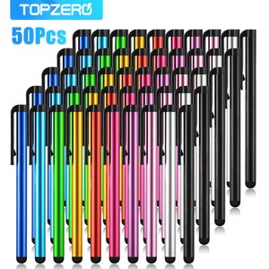 10/50Pcs Universal Touch Screen Stylus Pen For iPad iPhone 13 X Capactive Touch Pen Pencil With Pen Clip For Smart Phone Tablet