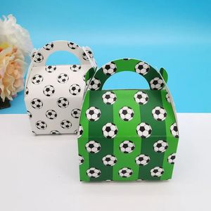 10 mini boîtes à bonbons de football de dessin animé, cadeaux d'anniversaire portables pour enfants, sacs d'emballage de chocolat, décorations de fête 240205