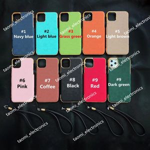 10 couleurs Fashion Phone Cases W117018 pour iPhone 14 13 12 11 pro max 11Pro 12Pro 13pro 13promax X XR XS XSMAX coque en cuir PU designer Avec cadre en métal pour caméra len