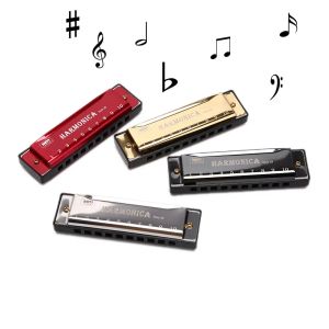 Puzzle d'orgue buccal d'harmonica à 10 trous, Instrument de musique pour débutant, enseignement du jeu, cadeau, noyau de cuivre en résine, harpe Harmonica BJ