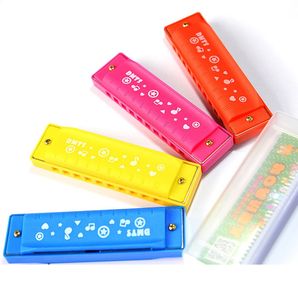 10 trous harmonica bouche d'organe puzzle instrument de musique débutant enseignement jouant cadeau pour enfants en cuivre résine harmonica harp