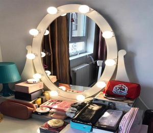 10 bombillas LED, espejo de tocador para maquillaje, Kit de bombillas LED, espejos de maquillaje cosméticos, bombilla de brillo ajustable, lámpara de tocador Set8983507