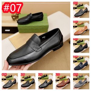 10 modèles hommes Slip on Men Robe Shoe Oxfords Fashion Business Designer Robe Men Chaussures Classic Leather Luxurious Mens Cost Chaussures Chaussures Homme Taille 38-46