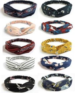 10 packs Boho Bandbands pour femmes Vintage Floral Print Headwrap Hair Band Sports Elastic Head enveloppés ED CHIEL ACCESSOIRES5035636