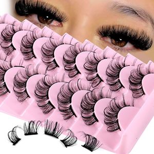 10 Paires DIY Segmenté Faux Cils DD Curl Cluster Lash Extensions Doux Moelleux Lumière Naturel Sans Cruauté Faux 3d Mink Lashes Maquillage