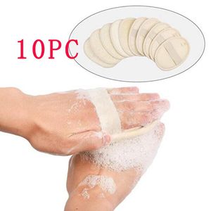 10 piezas Lackingone Natural Luffa Loofah baño ducha frotar herramienta toalla cuerpo lavado esponja quitar piel muerta jabón exfoliante