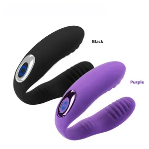 Vibrateurs 10 vitesses sexe vibrant U forme G Spot vibrateur double moteur Clitoris masseur jouet A987