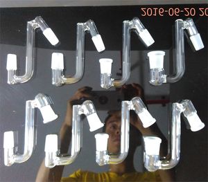 10 estilos de vidrio bong desplegable 14.4 18.8 macho hembra 14 mm 18 mm hembra macho convertidor 30 ángulo de 45 grados desplegable de vidrio